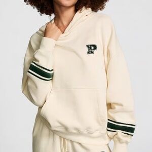 Victoria's Secret PINK Ivy Fleece Campus Hoodie, Size: S/P